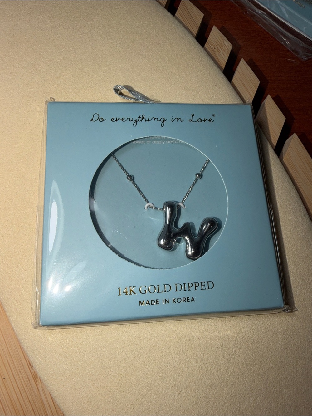 Do everything in Love Silver-Tone 'W' Initial Necklace
